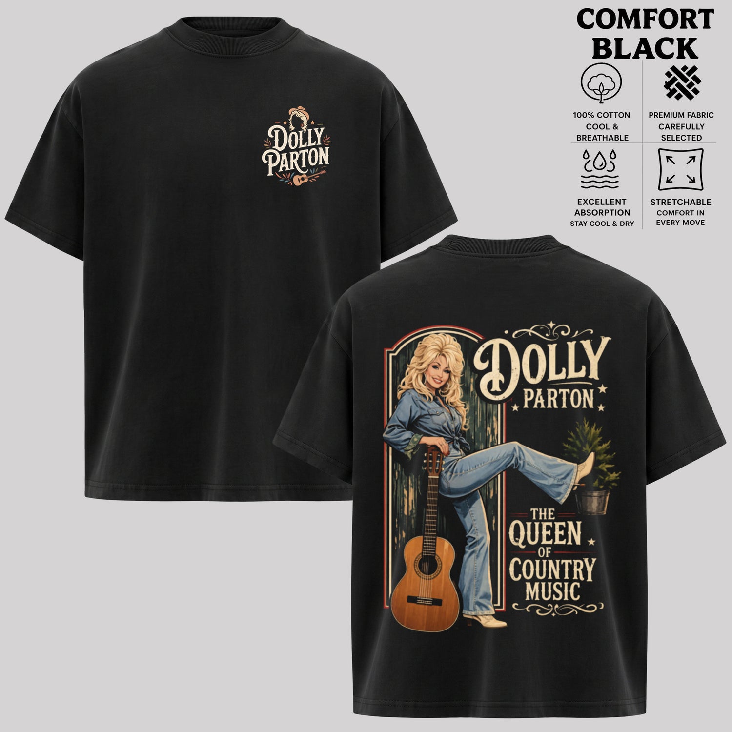 Vintage Dolly Parton Graphic T-Shirt