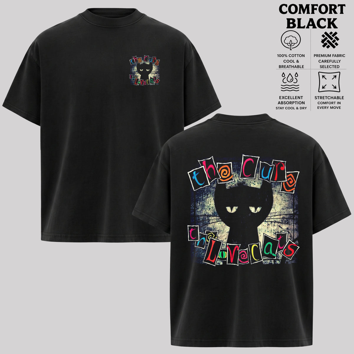 Vintage The Cure Shirt, Alternative Rock Tee
