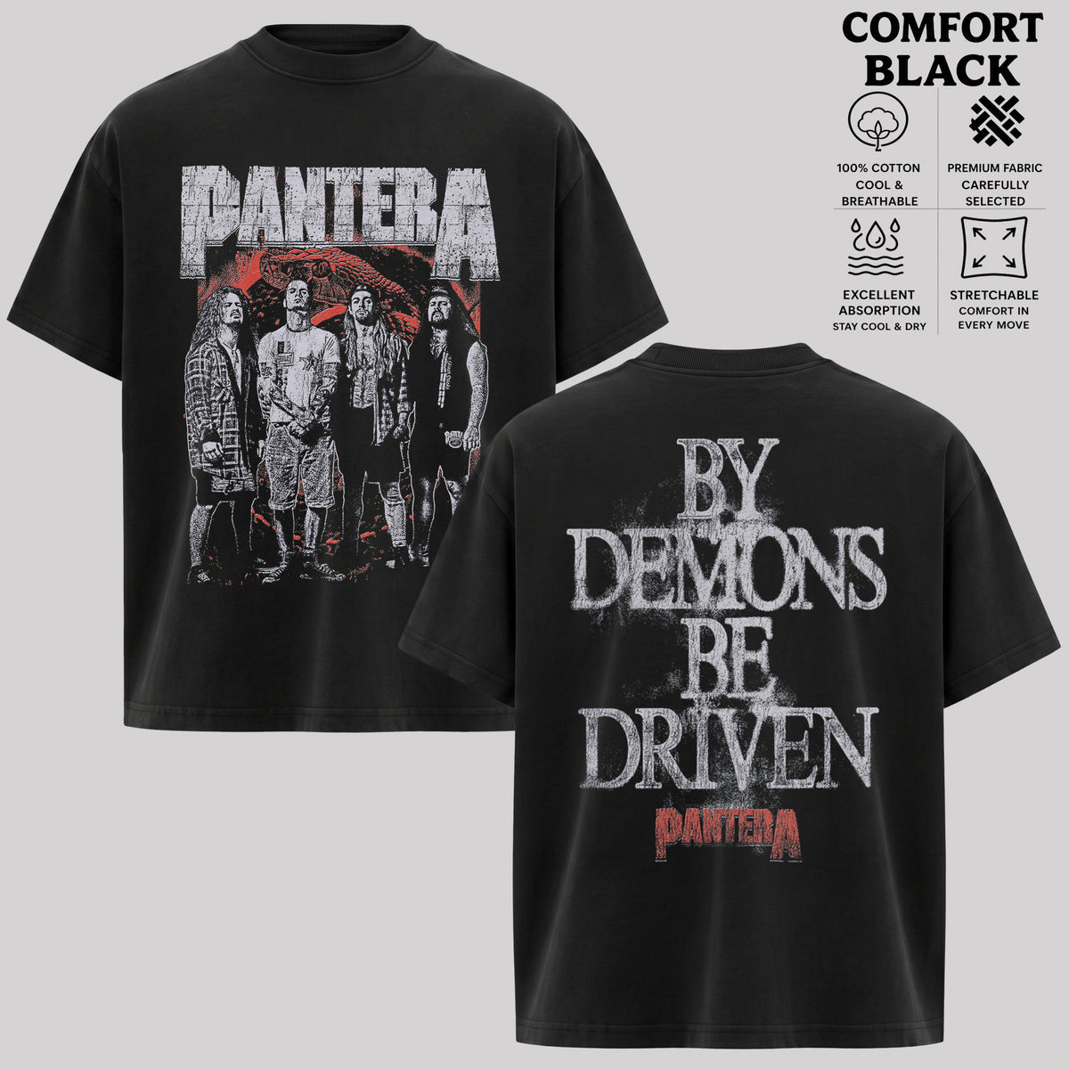Pantera By Demons Be Driven Graphic T-Shirt & Hoodie