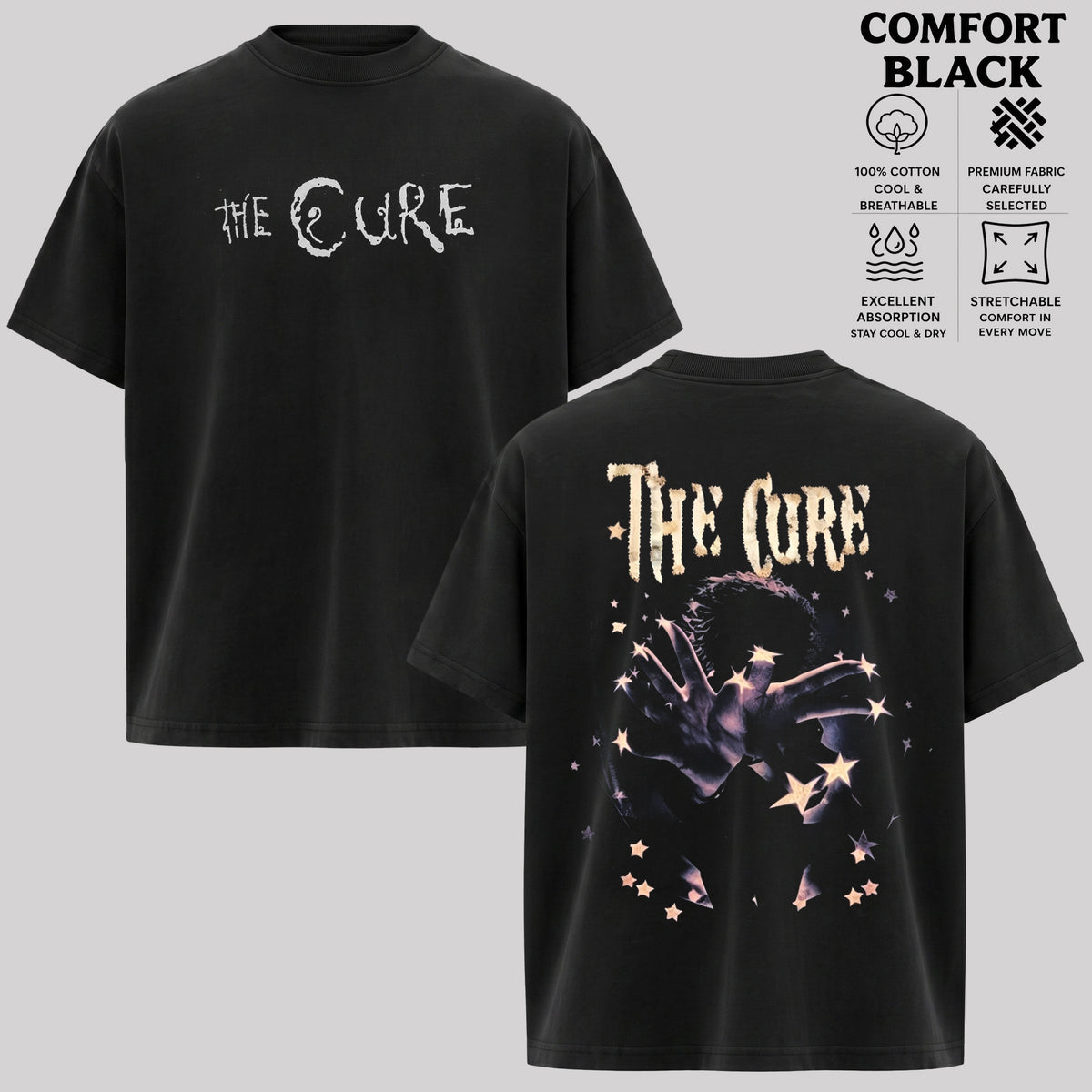 Vintage The Cure Shirt, Alternative Rock Tee