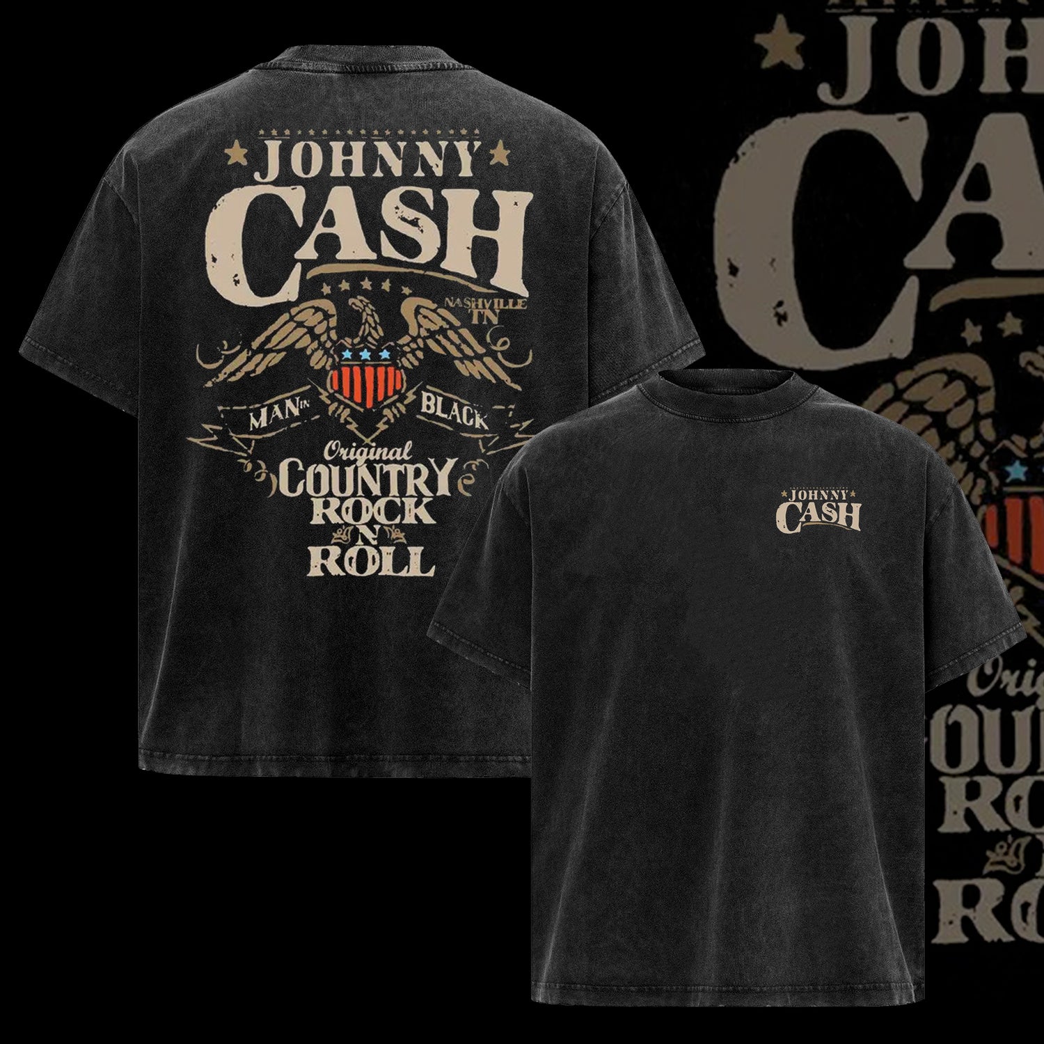 Vintage Johnny Cash Official Country Rock N Roll T-shirt