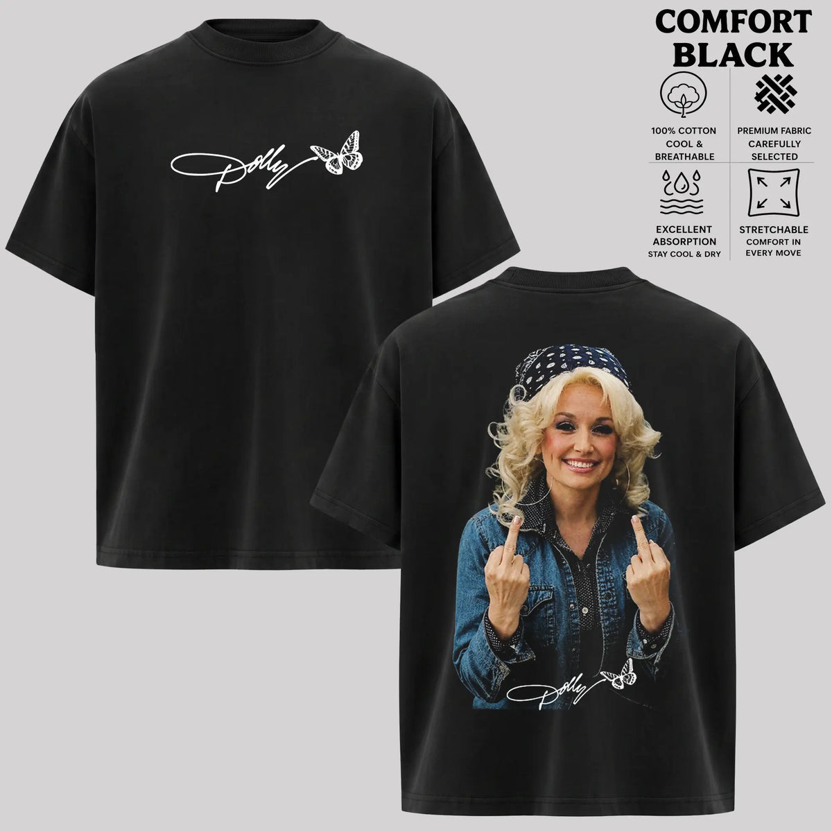 Vintage Dolly Parton Graphic T-Shirt