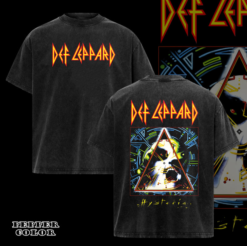 Retro Def Leppard Hysteria Vintage T Shirt Metal Music Shirt