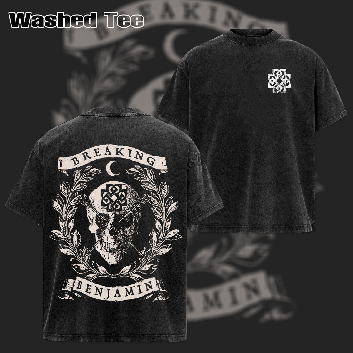 Vintage Breaking Benjamin Band Skull T-shirt & Hoodie