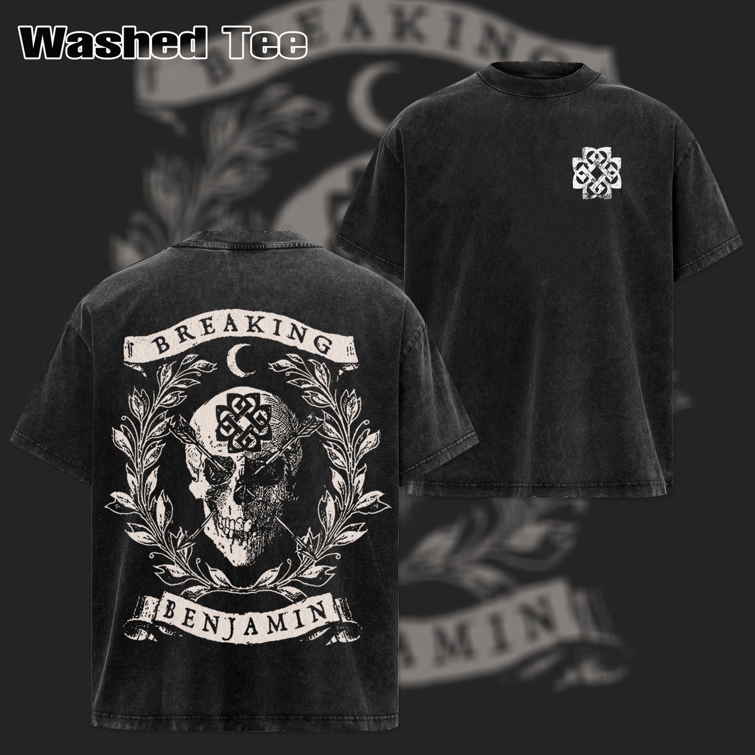 Vintage Breaking Benjamin Band Skull T-shirt & Hoodie