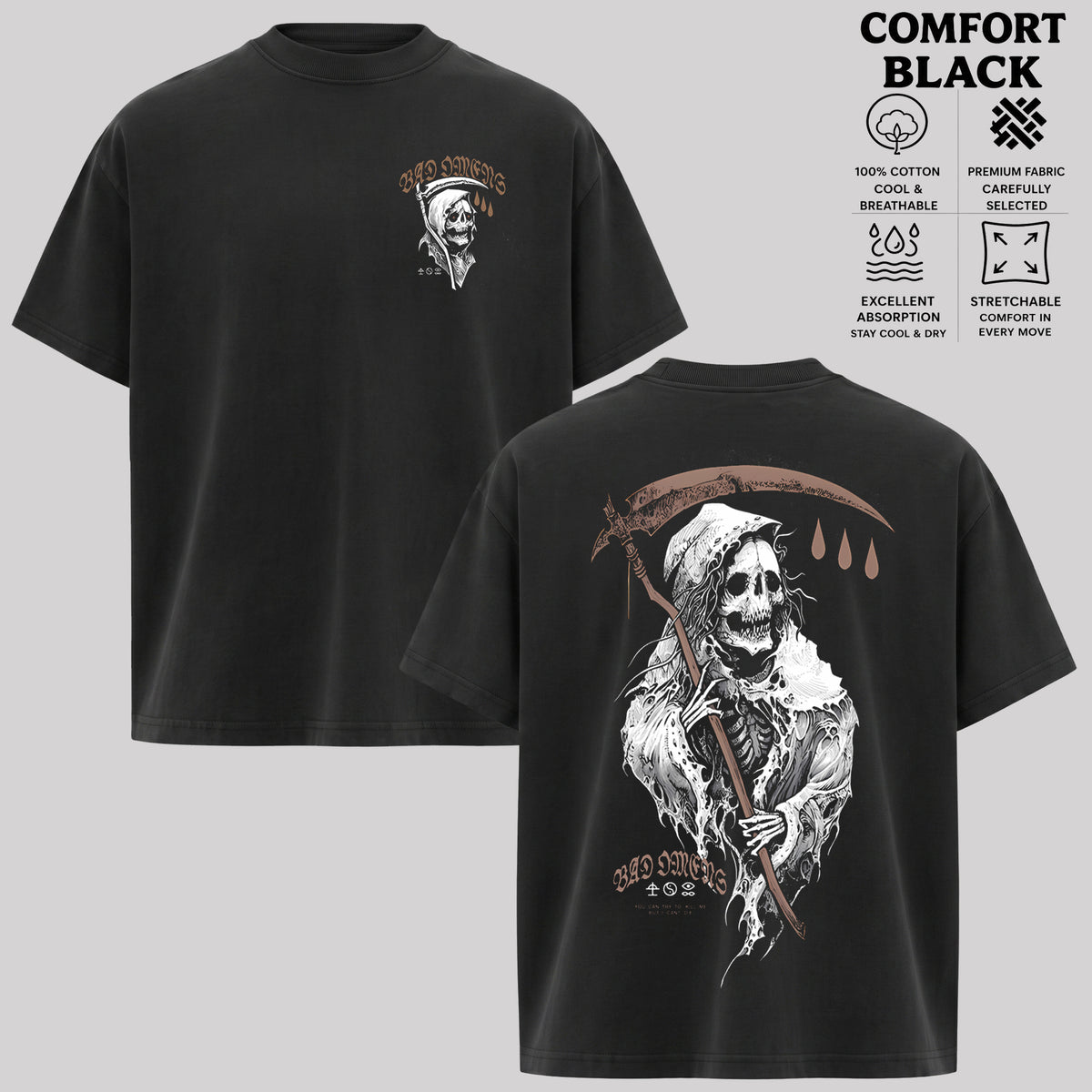 Bad Omens Skeleton Reaper Shirt & Hoodie