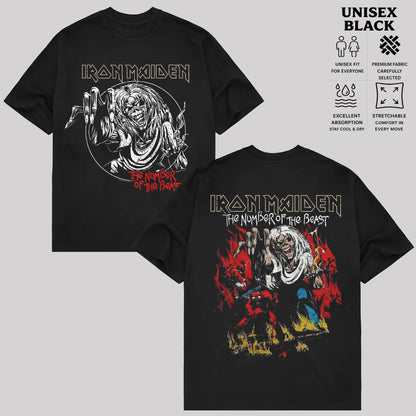 Iron Maiden T-Shirt, Vintage Heavy Metal Band Shirt, Retro Rock Music Graphic Tee