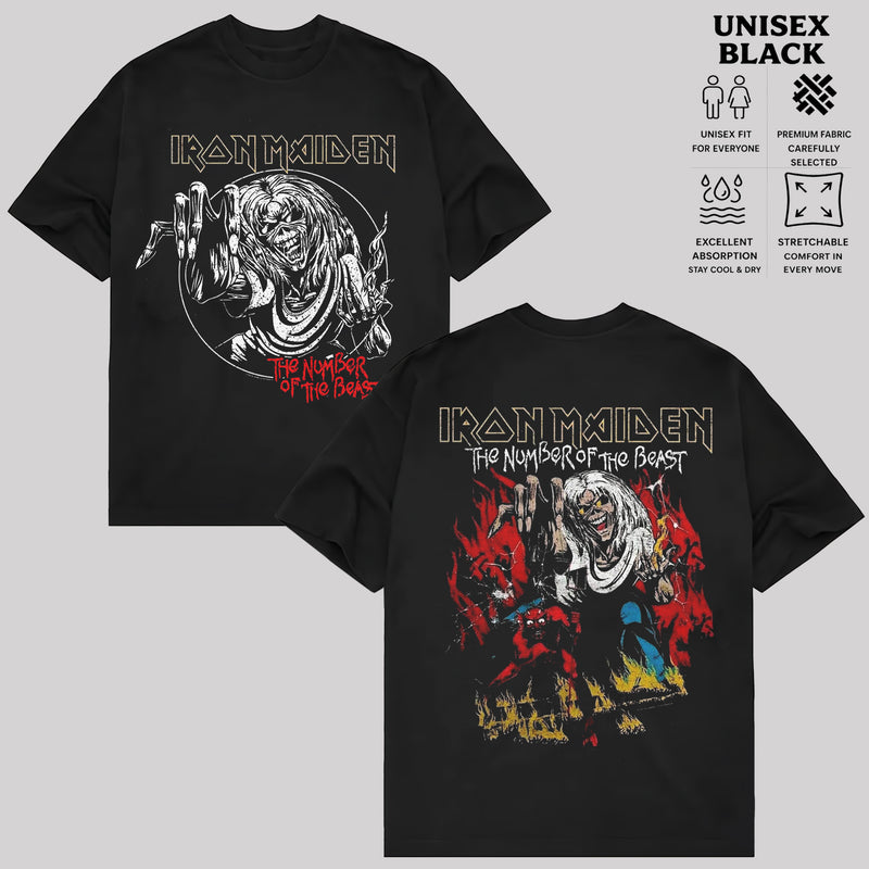 Iron Maiden T-Shirt, Vintage Heavy Metal Band Shirt, Retro Rock Music Graphic Tee