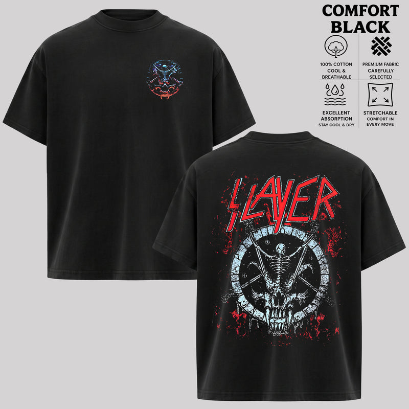 Slayer Skeleton Circle Shirt & Hoodie