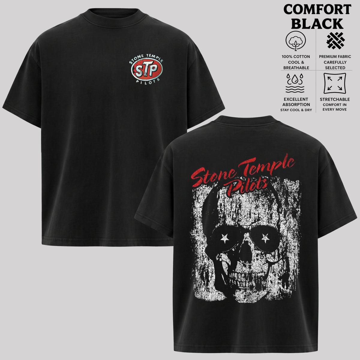 Stone Temple Pilots Band Shirt, Grunge Rock Tee