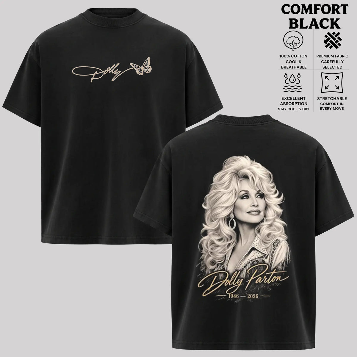 Vintage Dolly Parton Graphic T-Shirt