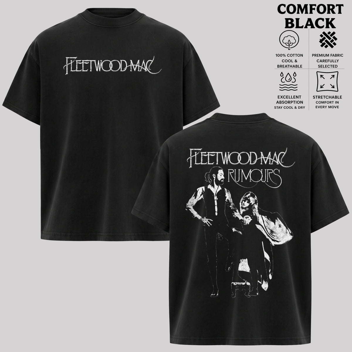 Fleetwood Mac Shirt, Vintage Rock Music T-Shirt & Hoodie, Retro Graphic Tee