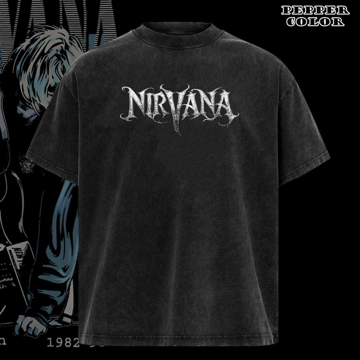 Vintage Nirvana Kurt Cobain T-Shirt 90s Rock Band Shirt
