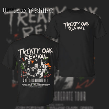 Treaty Oak Revival West Texas Degenerate Tour 2026 North American City Dates Two Sided T-Shirt
