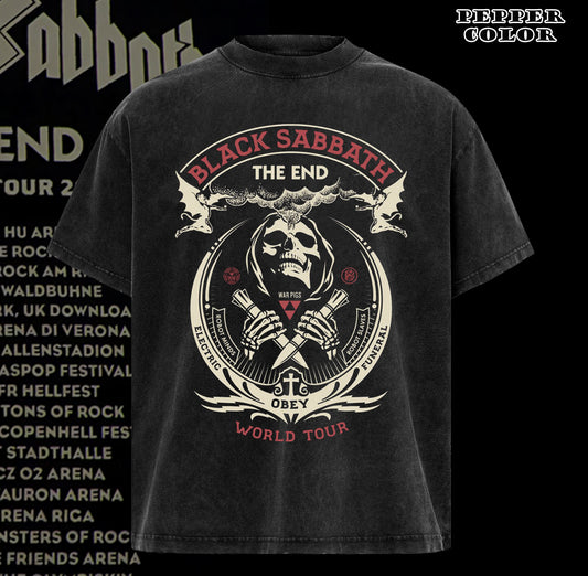 Vintage Black Sabbath The End World Tour  Unisex Tshirt