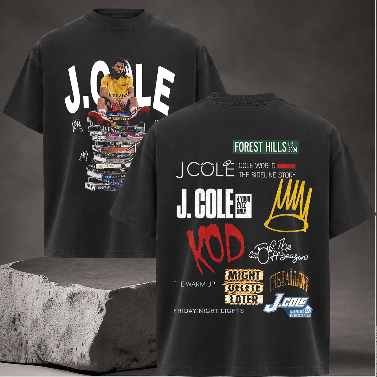 Retro J. Cole "Cole World" Charlotte Hornets Starter Graphic Tee T-Shirt, Hoodie