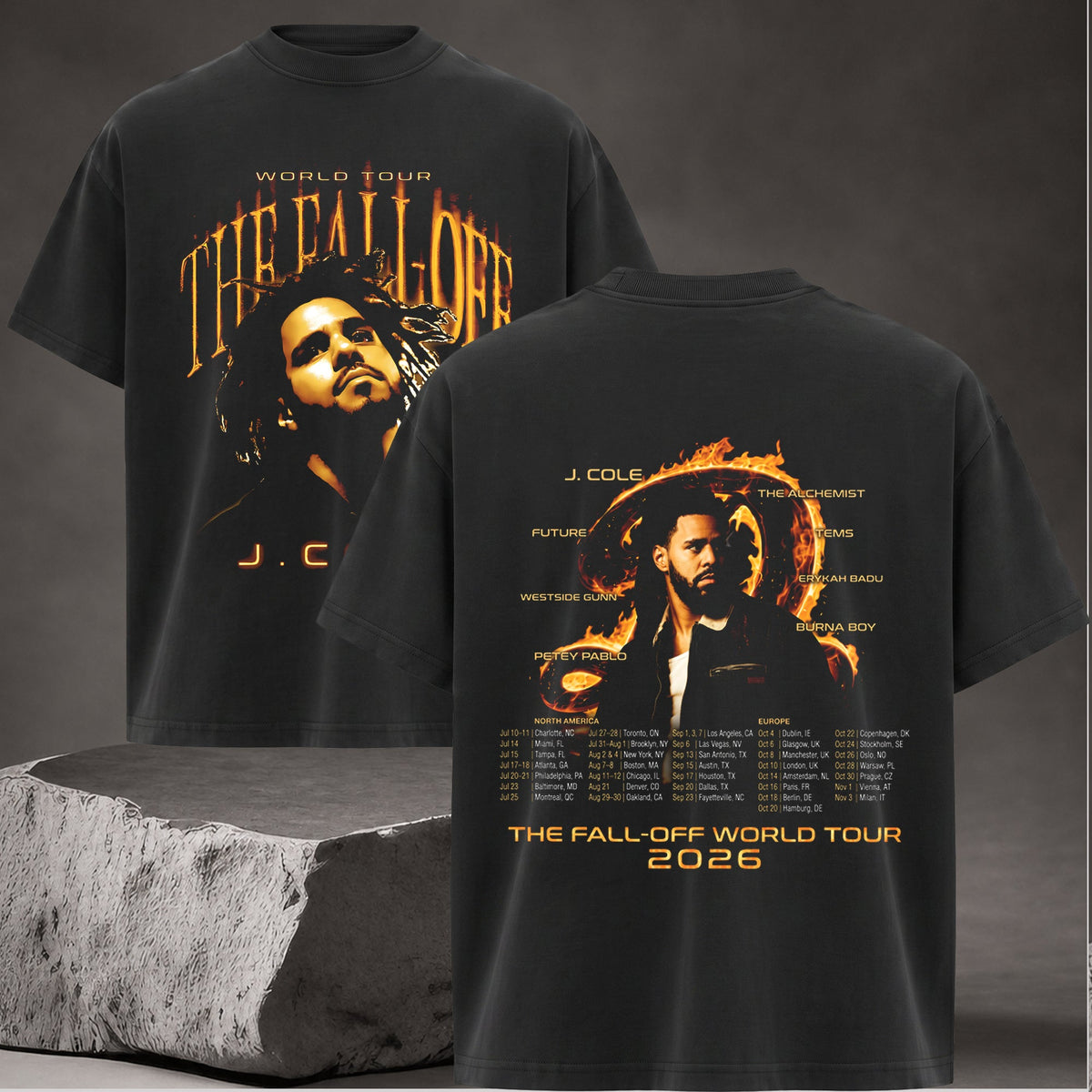 Retro J. Cole Tour 2026 Charlotte Hornets Starter  T-Shirt, Hoodie
