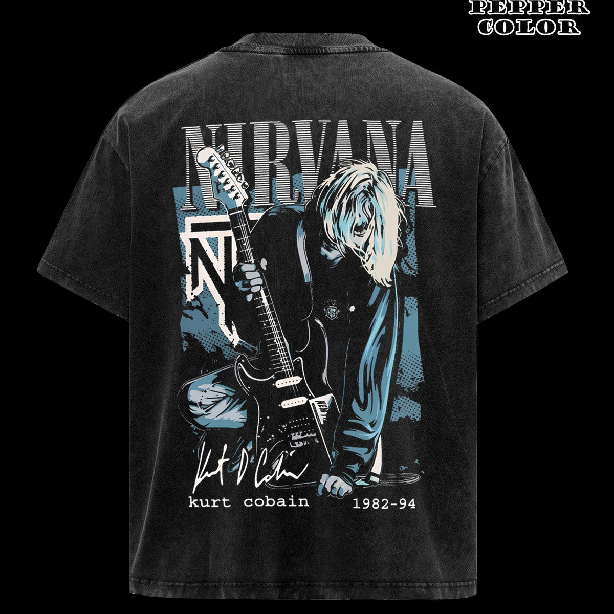 Vintage Nirvana Kurt Cobain T-Shirt 90s Rock Band Shirt