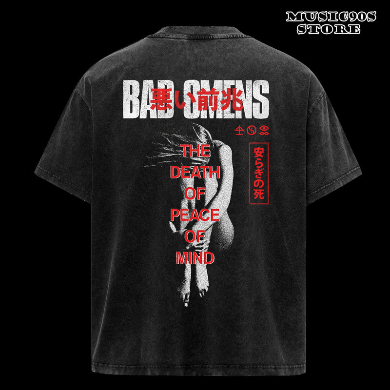 Retro Bad Omens Death of Peace of Mind T-Shirt 2 sided