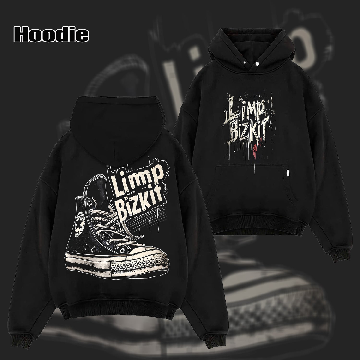 Retro LIMP BIZKIT NU METAL BAND T Shirt & Hoodie