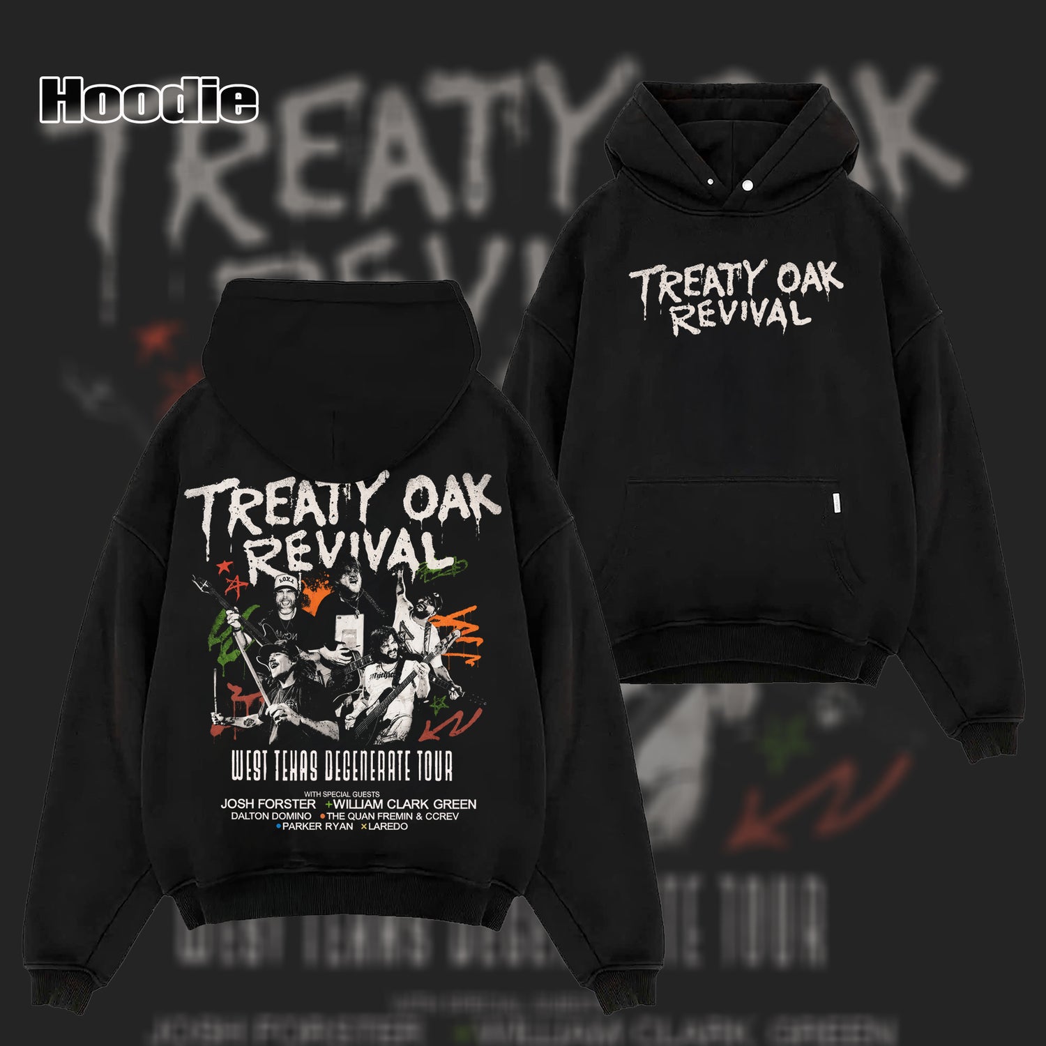 Treaty Oak Revival West Texas Degenerate Tour 2026 North American City Dates Two Sided T-Shirt