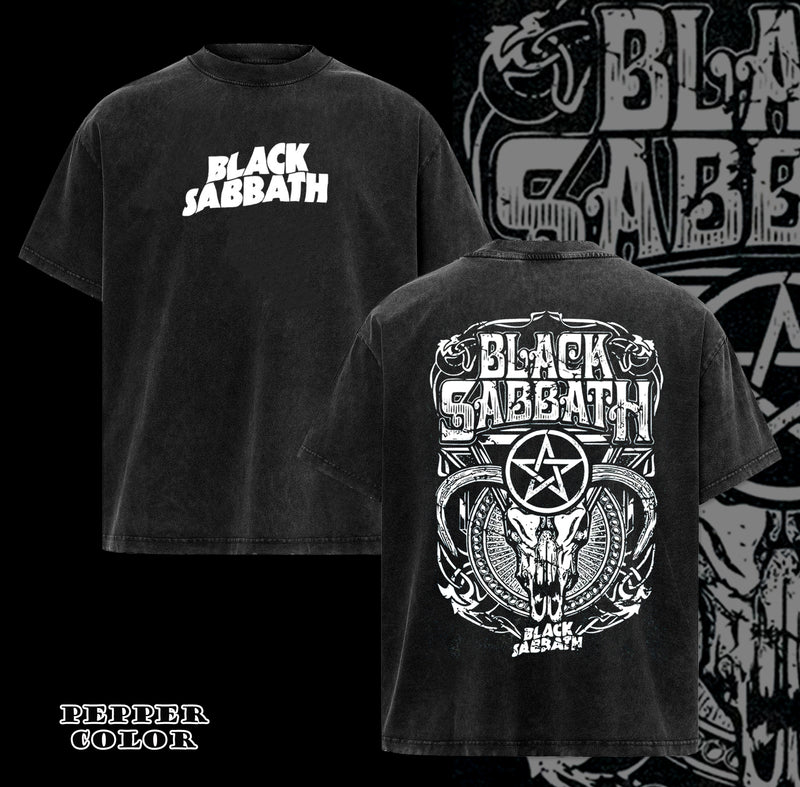 Vintage Y2K Black Sabbath T Shirt Mens Large Black Heavy Metal Rock Band Tee