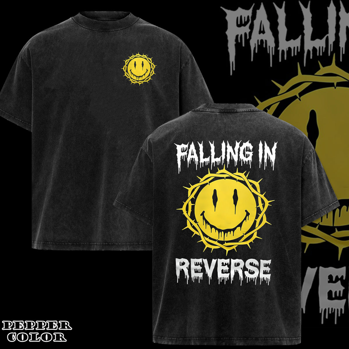 Retro 2025 Falling in Reverse Graphic Cotton Shirt