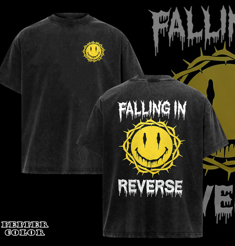 Retro 2025 Falling in Reverse Graphic Cotton Shirt