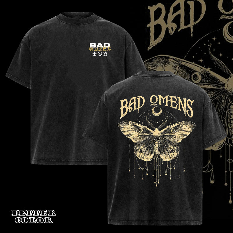 Retro Bad Omens Moth Bad Omens T-Shirt 2 sided