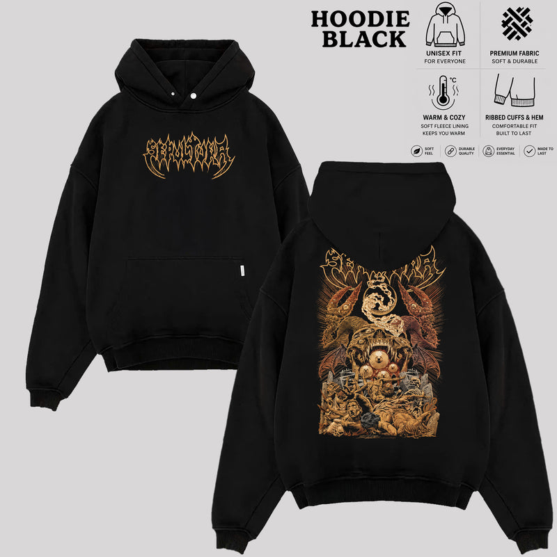 Sepultura Metal Band T-Shirt, Dark Fantasy Graphic Tee