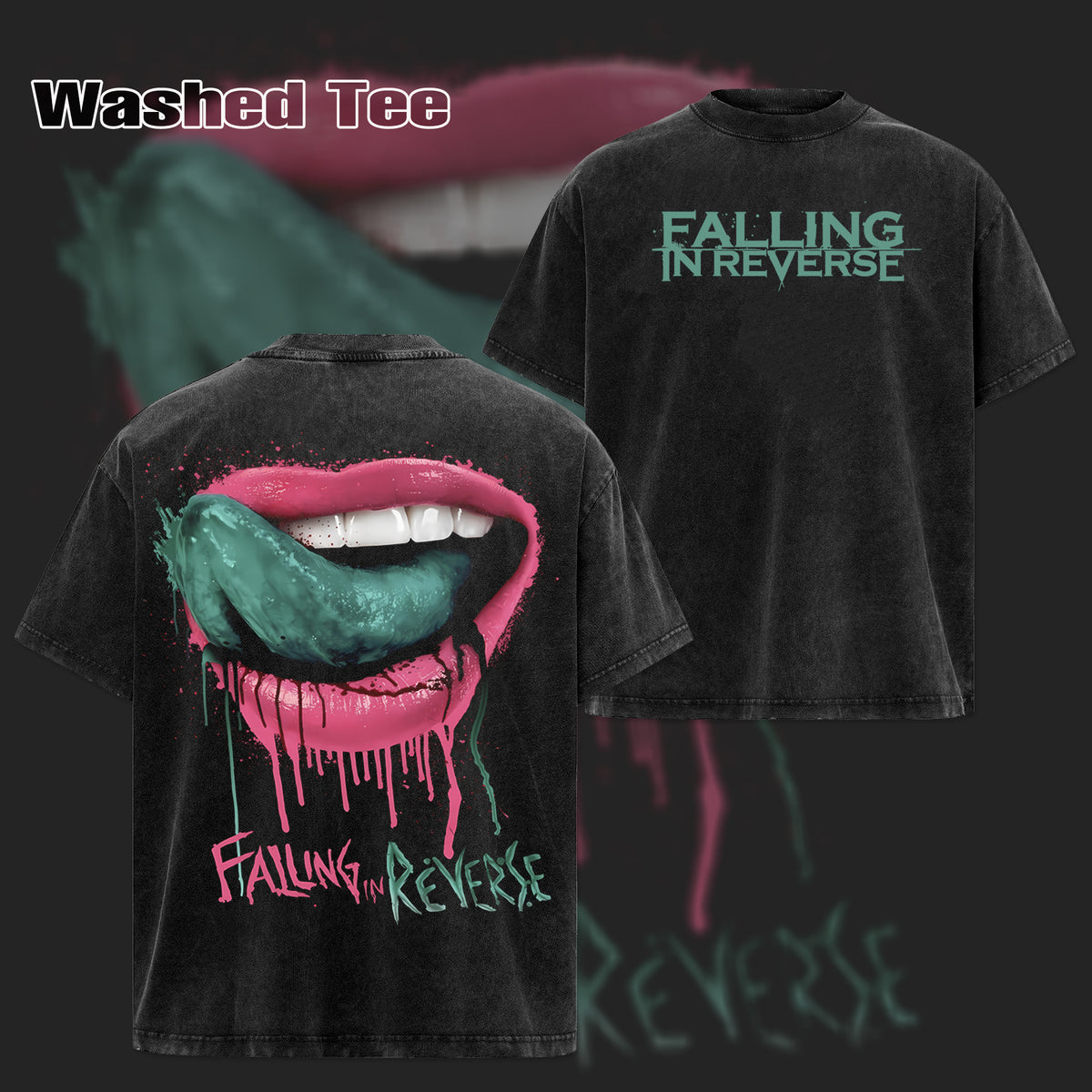 Retro Falling in Reverse Men's Lips tshirt & hoodie