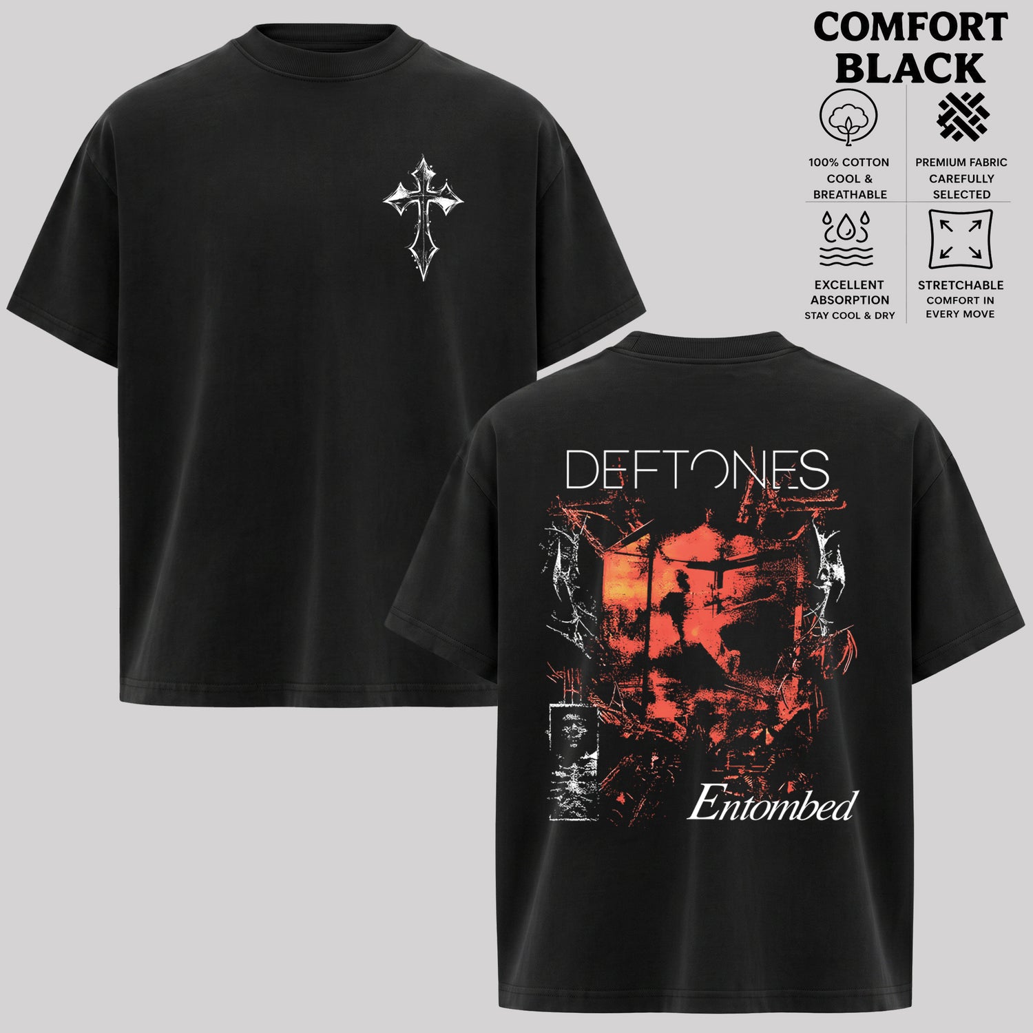Retro Deftones Entombed Heavy Metal Shirt & Hoodie
