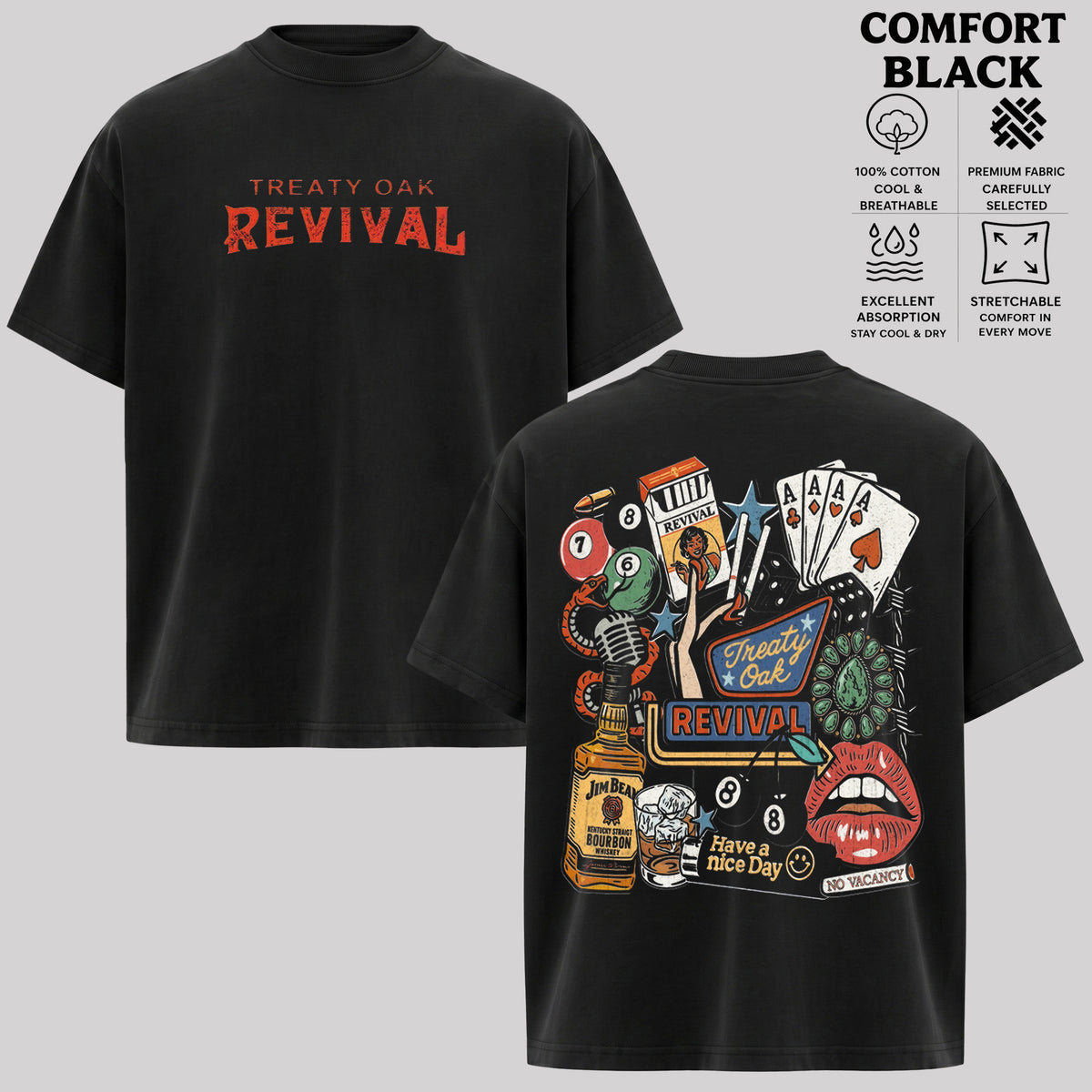 ReTro Treaty Oak Revival Western T-Shirt & Hoodie