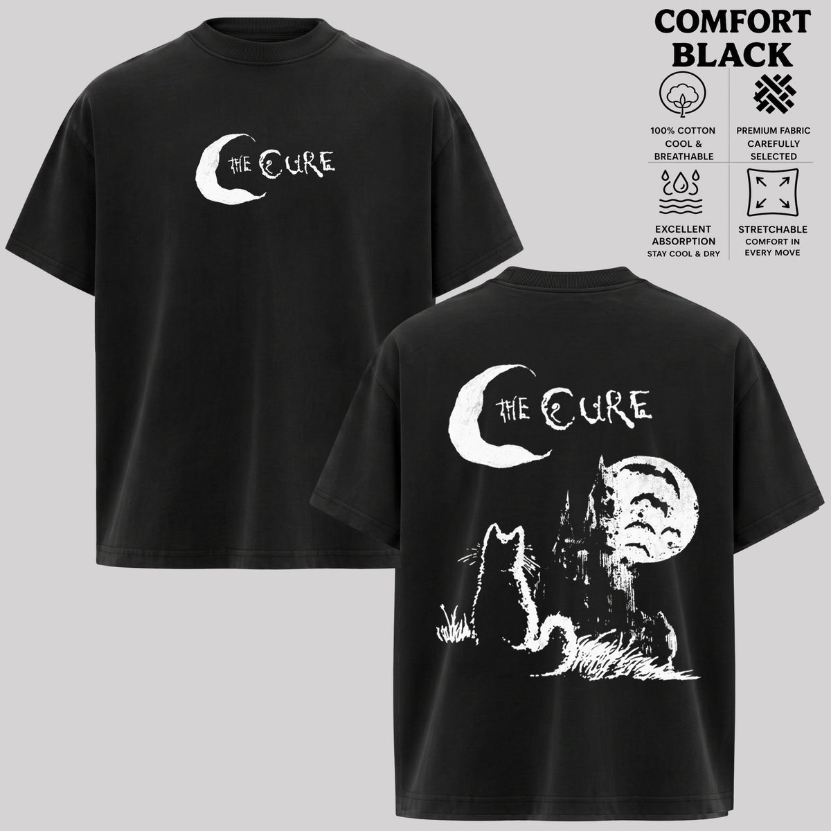 Vintage The Cure Shirt, Alternative Rock Tee