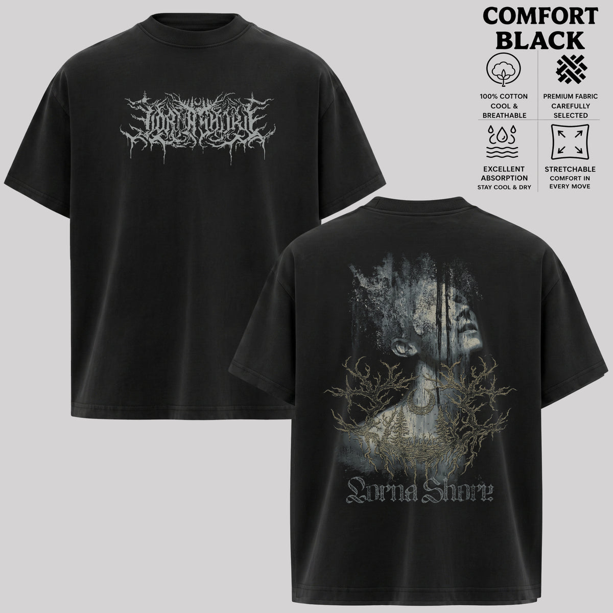 Lorna Shore Dark Portrait Graphic T-Shirt & Hoodie