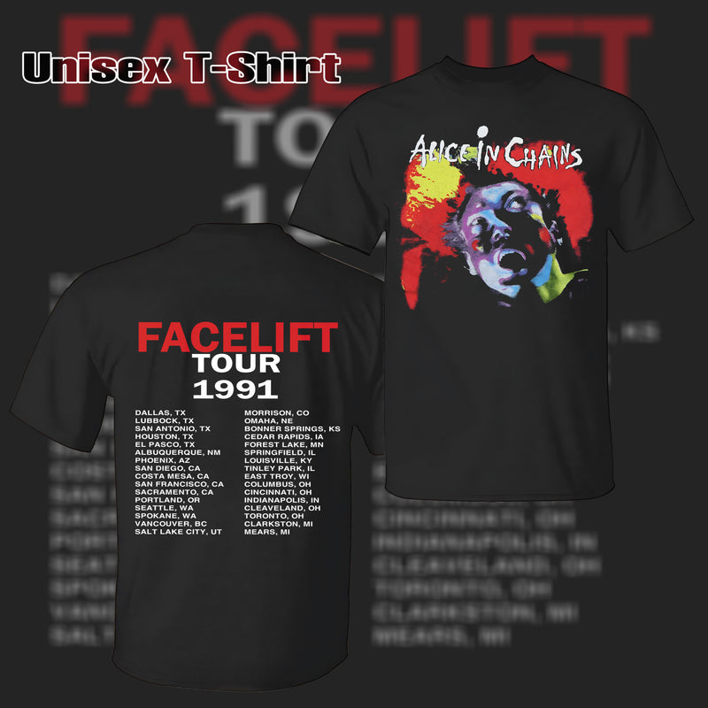 Retro Alice in Chains Facelift Tour 1991 T-Shirt & Hoodie