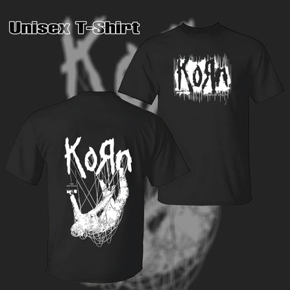 Vintage Mens T Shirts Washed Vintage Rock Band Korn T Shirt & Hoodie