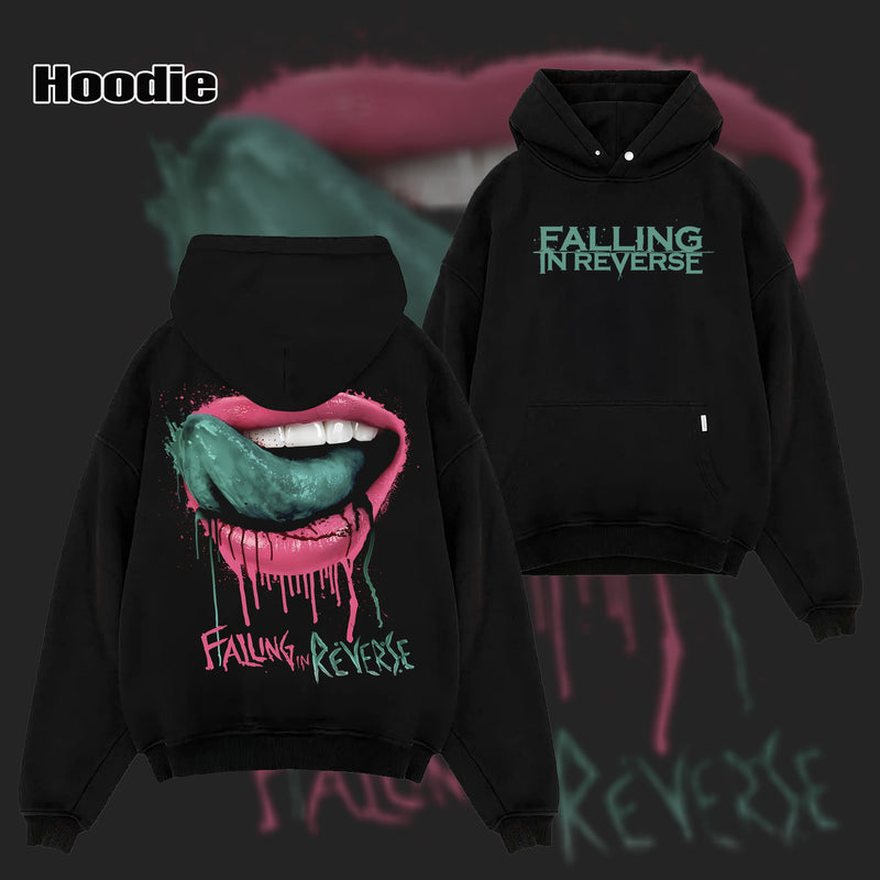 Retro Falling in Reverse Men's Lips tshirt & hoodie