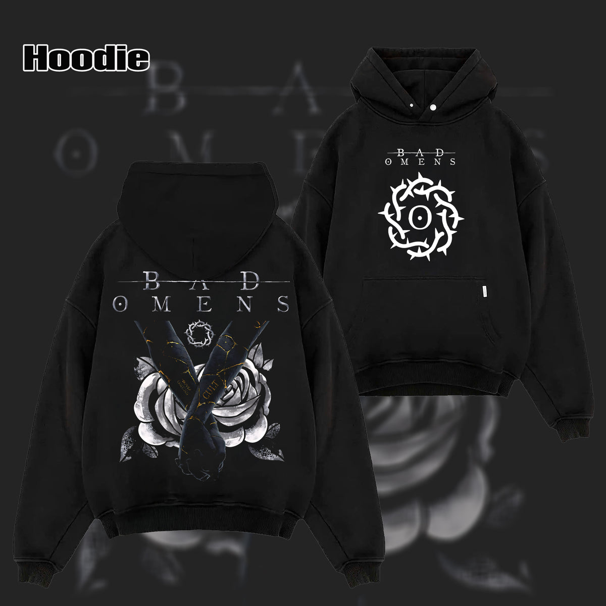 Retro Bad Omens Merch Bad Omens American Metalcore Band T Shirt & Hoodie