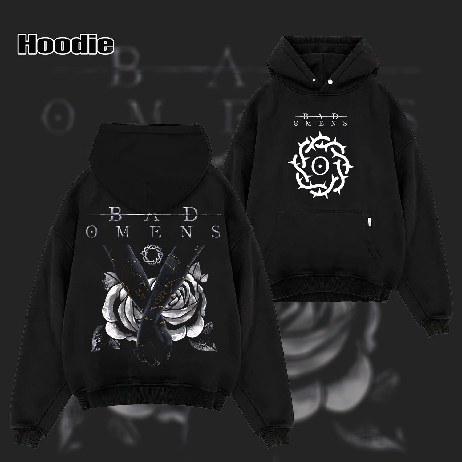 Retro Bad Omens Merch Bad Omens American Metalcore Band T Shirt & Hoodie