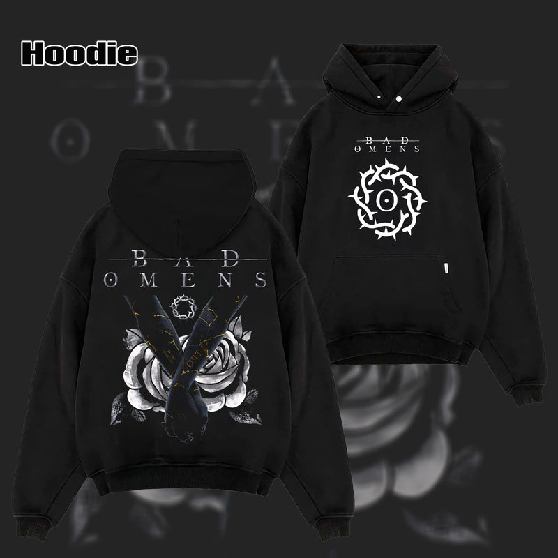 Retro Bad Omens Merch Bad Omens American Metalcore Band T Shirt & Hoodie