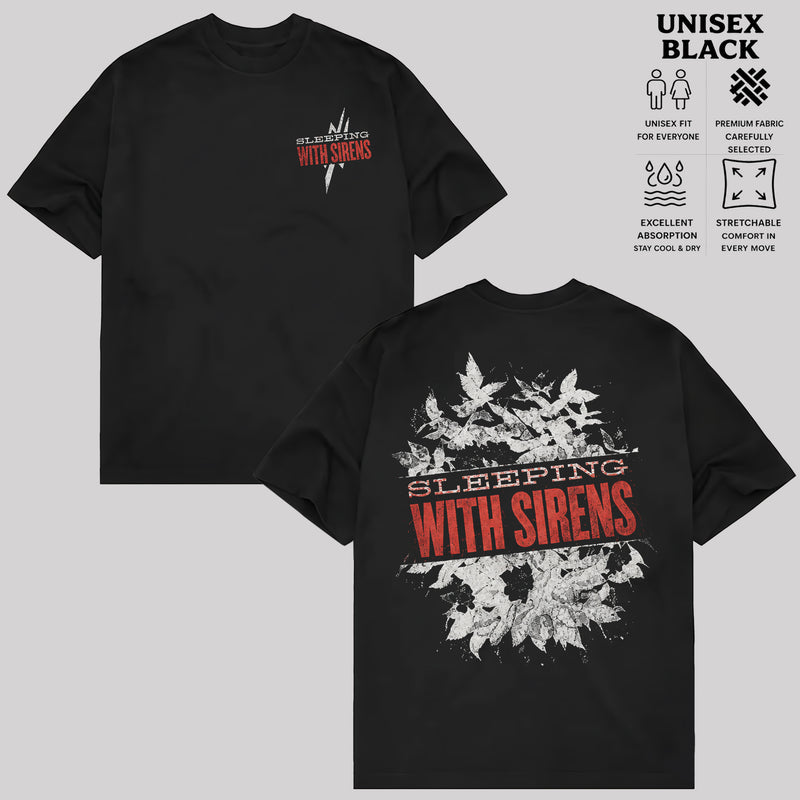 Sleeping With Sirens Band T-Shirt, Two-Sided Bird Graphic Tee