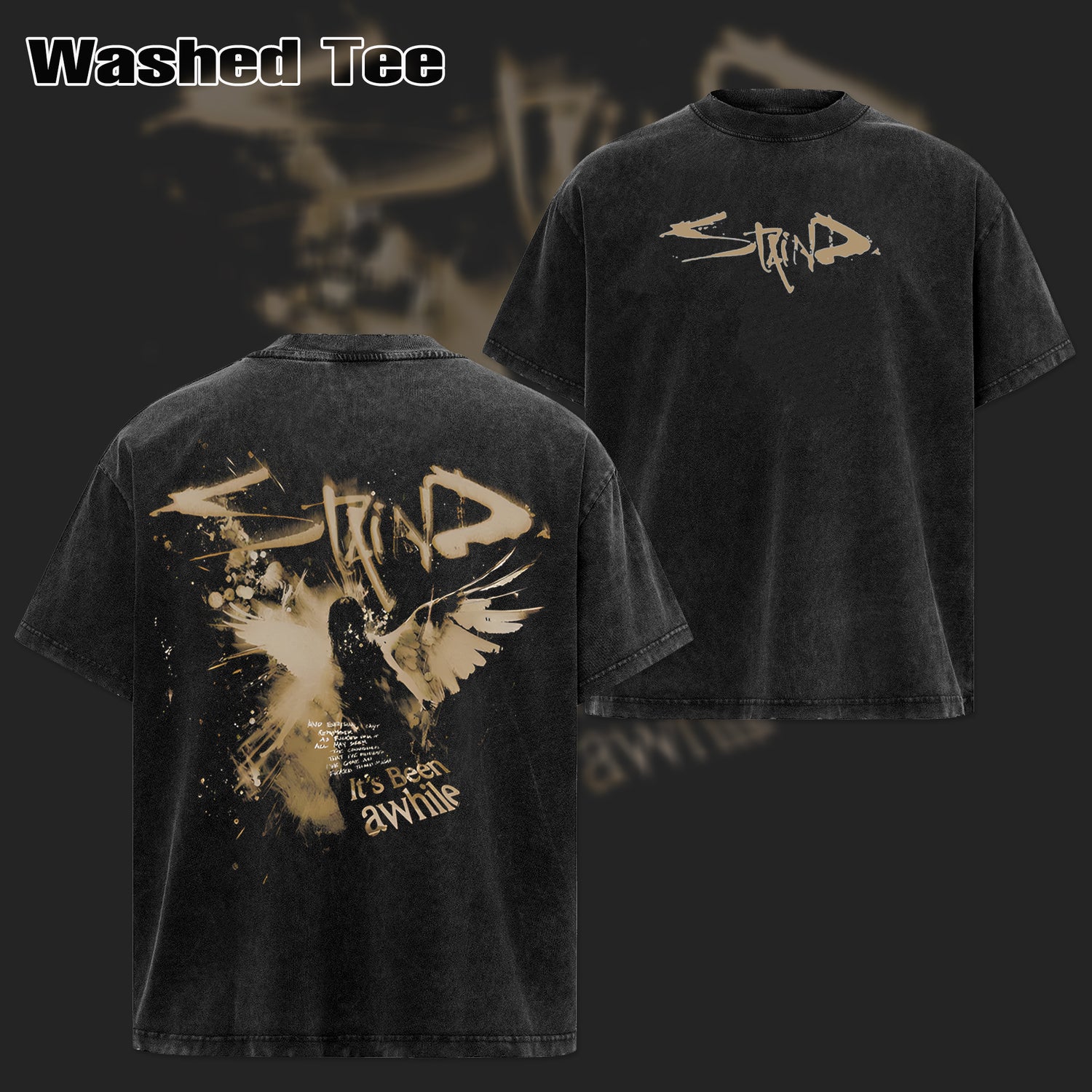 Retro Staind Band Angel Wings T-shirt & Hoodie