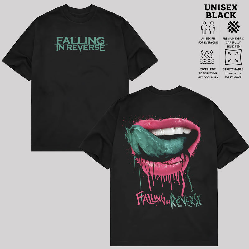 Retro Falling in Reverse Men's Lips tshirt & hoodie