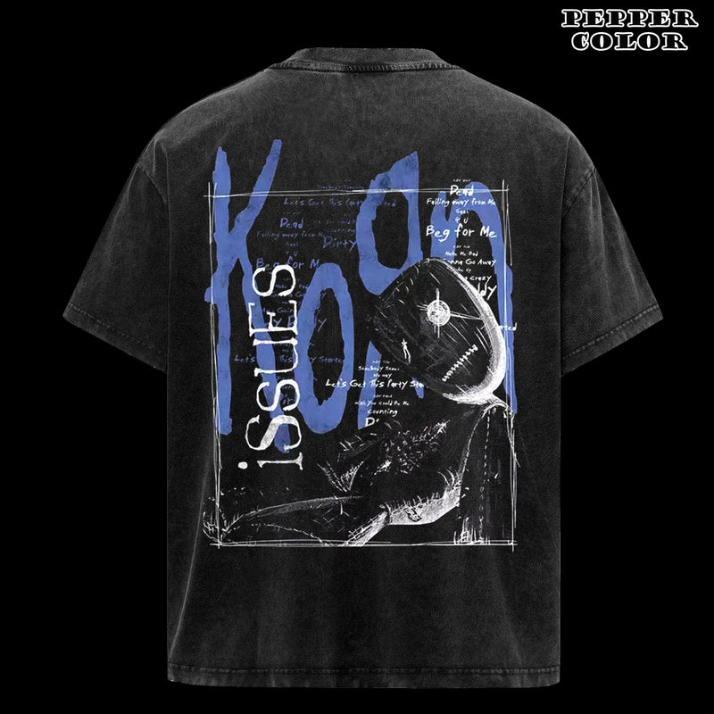 Retro Korn Issues Ragdoll T-Shirt Black