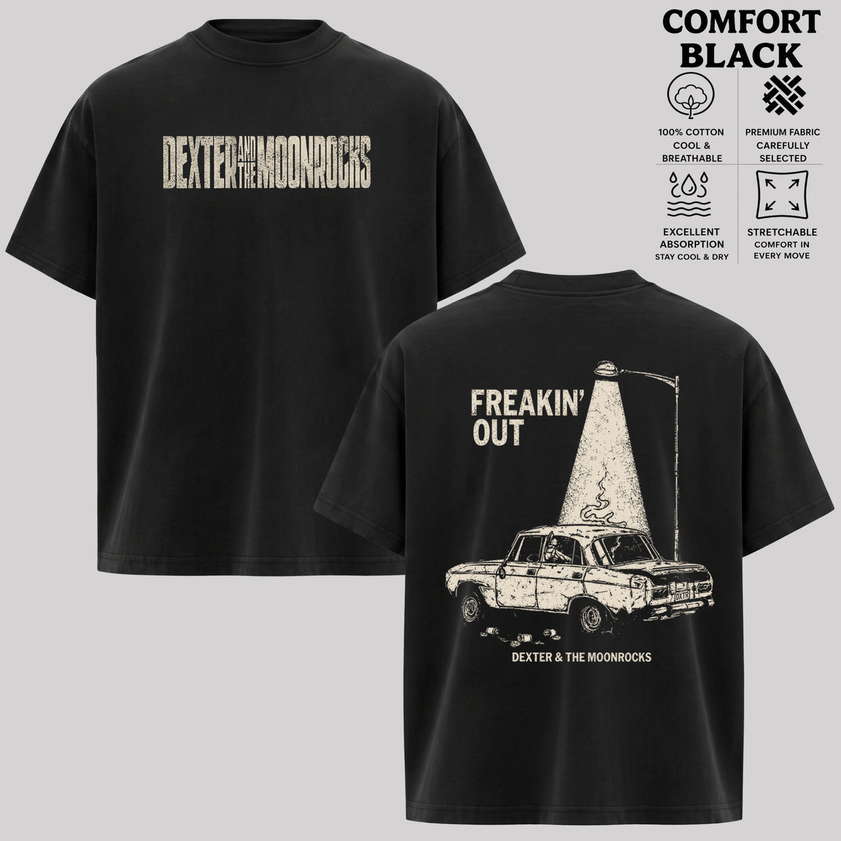 Dexter and The Moonrocks T-Shirt, Vintage Rock Band Shirt & Hoodie