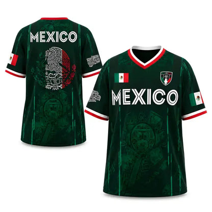 2026 Mexico Soccer Jersey, Graphic Retro Soccer Jersey .